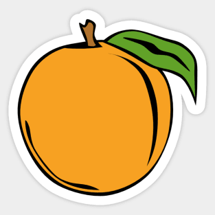 Peach Sticker